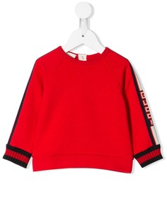 Gucci Kids свитер с логотипом на рукаве