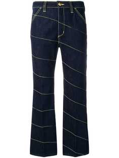Tory Burch джинсы с диагональной строчкой