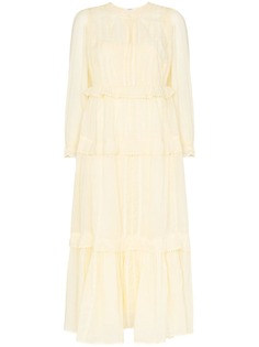 Isabel Marant Étoile ярусное платье миди Aboni