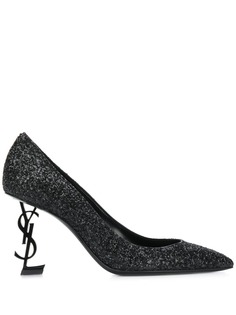 Saint Laurent туфли-лодочки Opyum 85 c блестками