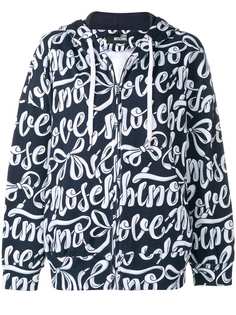 Love Moschino худи на молнии с логотипом