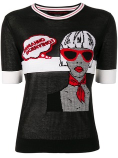 Ermanno Scervino трикотажный топ в стиле поп-арт