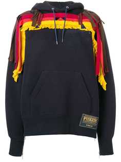 Sacai худи с бахромой