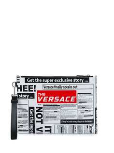 Versace клатч с логотипом