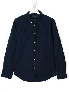 Ralph Lauren Kids рубашка с вышивкой логотипа