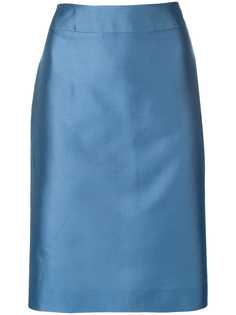 Emporio Armani юбка-карандаш с эффектом металлик