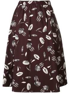 Antonelli юбка миди с цветочным принтом