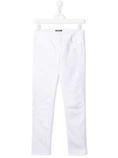 Balmain Kids джинсы в байкерском стиле