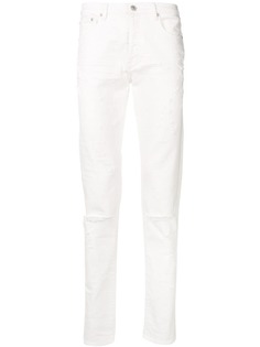 Givenchy прямые джинсы с эффектом потертости