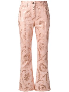 Etro джинсы с цветочным принтом
