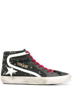 Golden Goose высокие кроссовки с выцветшим эффектом