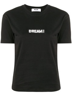 MSGM футболка с принтом Dream