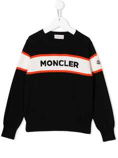 Moncler Kids трикотажный джемпер с круглым вырезом