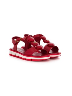 Dolce & Gabbana Kids сандалии с аппликацией в виде сердца