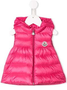 Moncler Kids дутый жилет с капюшоном