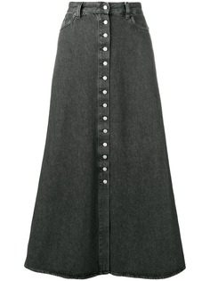 Mm6 Maison Margiela джинсовая юбка на пуговицах