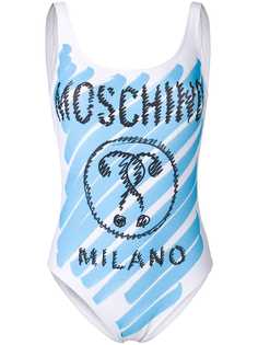 Moschino слитный купальник с принтом