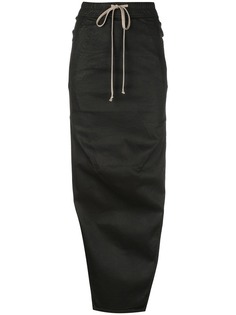 Rick Owens DRKSHDW юбка макси со шнурком