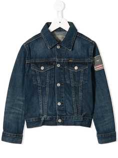 Ralph Lauren Kids джинсовая куртка с эффектом потертости