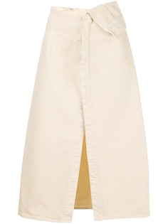 Jacquemus юбка Jean с отворотом