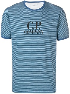 CP Company футболка в полоску с логотипом