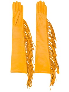 Manokhi длинные перчатки с бахромой