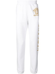 Versace спортивные брюки с вышивкой Medusa