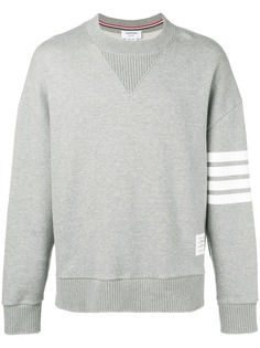 Thom Browne толстовка в стиле оверсайз с 4 полосками