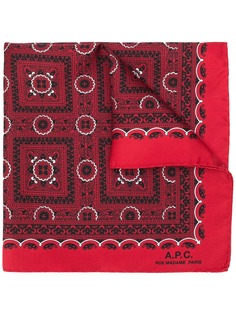 A.P.C. шарф с принтом