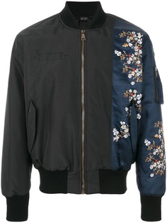 Nº21 куртка-бомбер с цветочным принтом