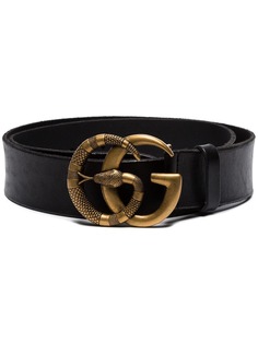 Gucci ремень с пряжкой Double G в виде змеи
