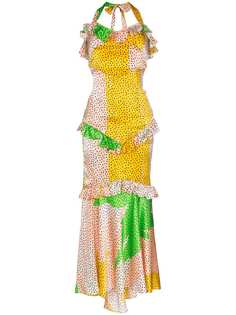 De La Vali платье с принтом и оборками