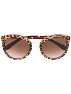 Dolce & Gabbana Eyewear солнцезащитные очки с леопардовым принтом