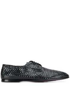 Dolce & Gabbana плетеные туфли на шнуровке
