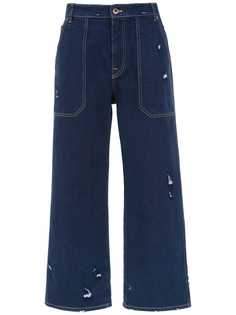 Miu Miu укороченные широкие джинсы