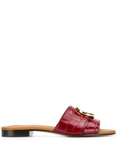 Chloé мюли с эффектом кожи крокодила