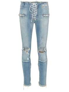 UNRAVEL PROJECT джинсы скинни с прорезями и эффектом потертости