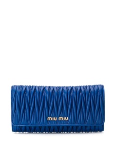 Miu Miu стеганый кошелек с откидным клапаном