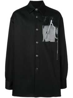 Raf Simons рубашка с принтом