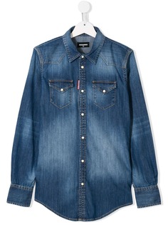 Dsquared2 Kids джинсовая рубашка