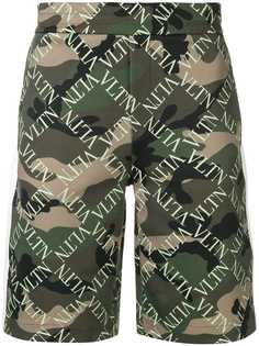 Valentino спортивные шорты с камуфляжным принтом