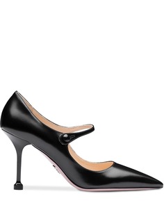 Prada туфли Мэри Джейн с заостренным носком