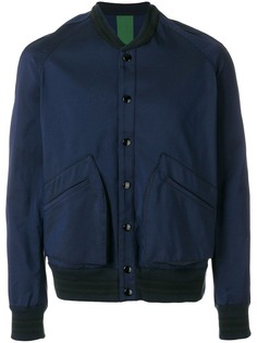Golden Goose куртка-бомбер с контрастным подолом