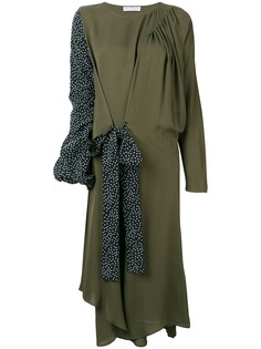 JW Anderson платье оригинального кроя с драпировками