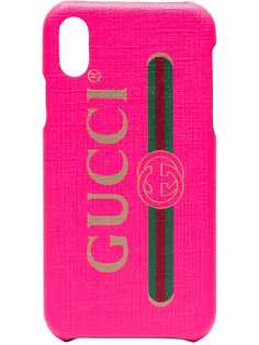 Gucci чехол для iPhone X/XS с логотипом