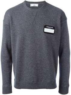 AMI джемпер с нашивкой в виде бейджа