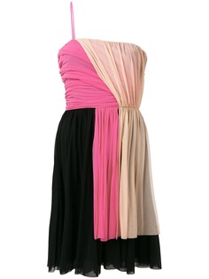 MSGM платье в стиле колор-блок с драпировкой