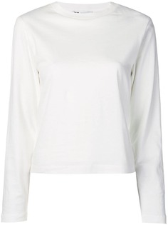 Y-3 топ с длинными рукавами и графическим принтом