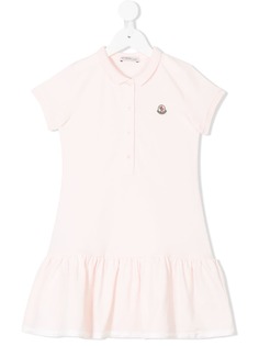 Moncler Kids платье-поло с логотипом
