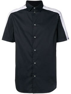 Emporio Armani рубашка с контрастной вставкой
